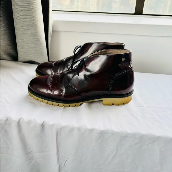 Diesel Men's Chukka Boots - Deep Burgundy size 9.5US - Picture 3 of 10